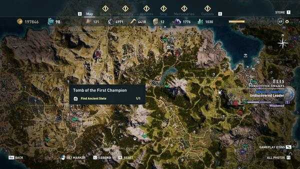 《刺客信条：奥德赛》全区域22处技能点分布一览