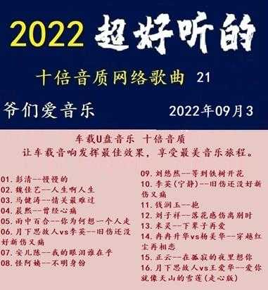群星《2022超好听的十倍音质网络歌曲(21)》WAV分轨