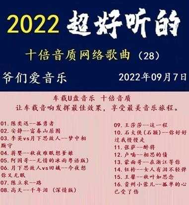 群星《2022超好听的十倍音质网络歌曲(28)》WAV分轨