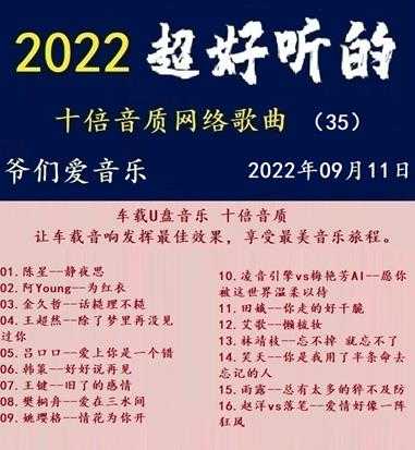 群星《2022超好听的十倍音质网络歌曲(35)》WAV分轨