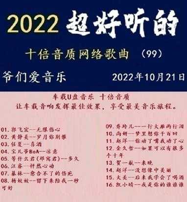 群星《2022超好听的十倍音质网络歌曲(99)》WAV分轨