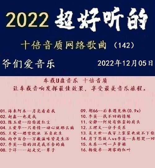 群星《2022超好听的十倍音质网络歌曲(142)》WAV分轨