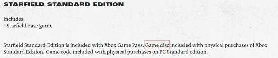 B社官方澄清：《星空》Xbox标准实体版里有光盘！