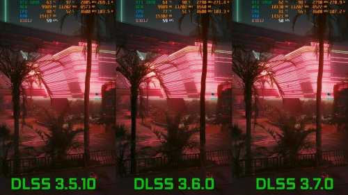 《赛博朋克2077》DLSS3.7同旧版本对比：显著的视觉改进！
