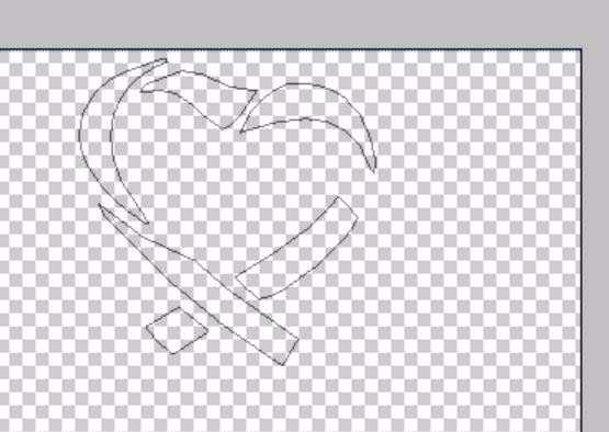 ps怎么设计两个折纸效果的心形图标?